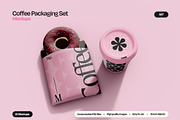 Coffee Bag Packaging Mockup Set, a Cups & Container Mockup by Mego-studio (Thumbnail 1 of 8)