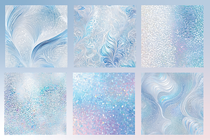 Sparkly Blue Iridescent Background