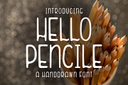 Hello Pencile - Handdrawn Font, a Sans Serif Font by Good Java Studio (Thumbnail 1 of 10)