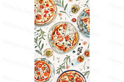 Watercolor food vertical background, a Background Graphic by Bubert Art (Thumbnail 5 of 10)