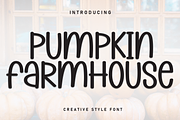 Pumpkin Farmhouse | Script Font, a Script Font by Scratchones (Thumbnail 1 of 8)