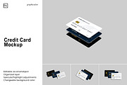 Credit Card Mockup, an Advertising Mockup by Graphiculon (Thumbnail 1 of 11)
