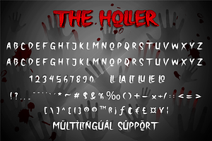 The Holler A Halloween Font