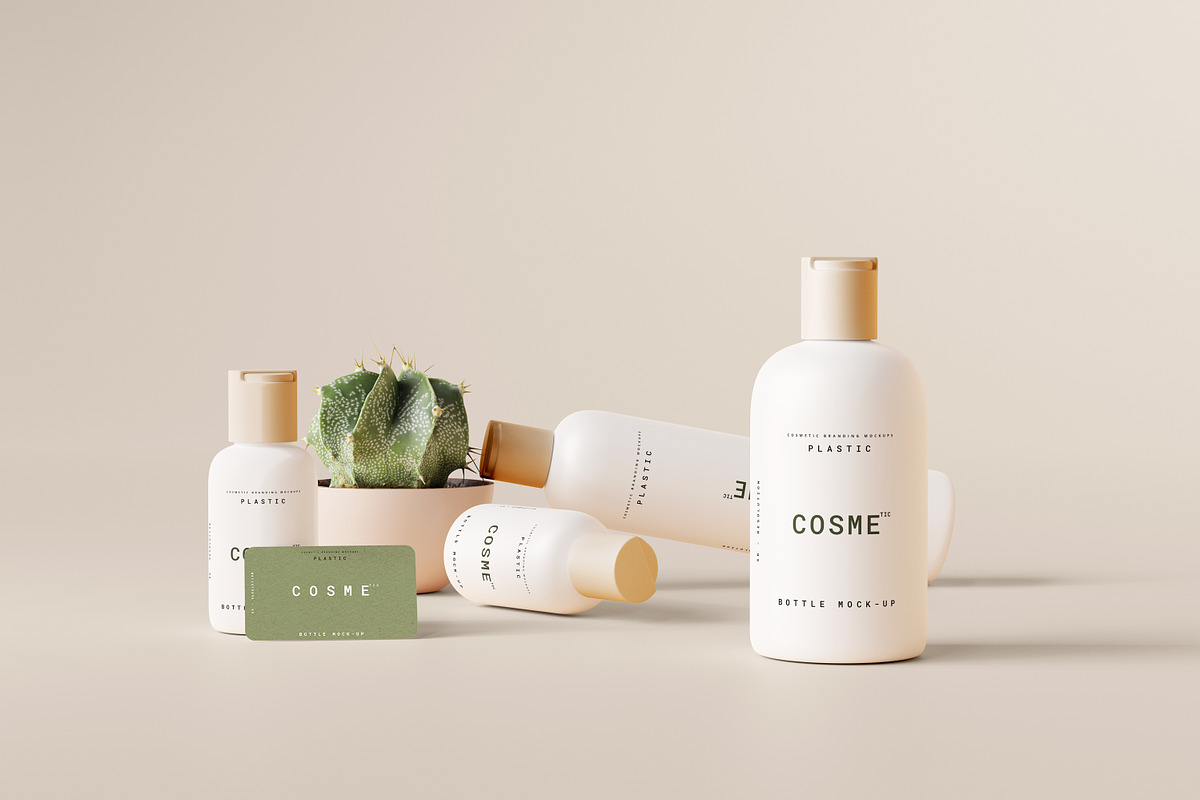 Disc Top-Cap Bottle Mockup Bundle, a Cups & Container Mockup by pmvch (Photo 11 of 60)