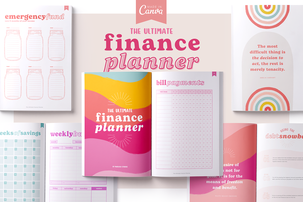 The Ultimate Finance Planner, a Magazine Template by Marigold Studios (Photo 1 of 9)