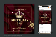 Birthday or Anniversary Party Flyer, a Flyer Template by Corrella Design (Thumbnail 1 of 3)