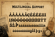 Vintage Gazette - Modern Vintage, a Handwritten Font by overlaytemplates (Thumbnail 5 of 5)