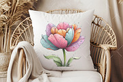 Whimsical Spring Tulip Flower Clipar, an Illustration by OK Design (Thumbnail 5 of 6)