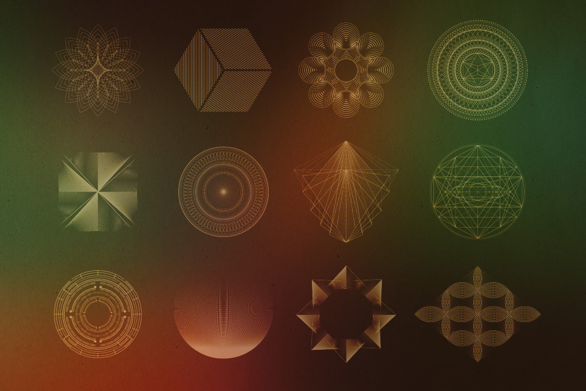 24 Geometric Shapes - Lines (v.1) preview 2