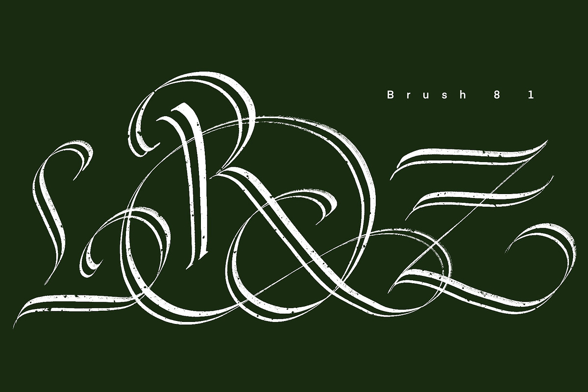 CalligraphyMasters Procreate Brushes, a Brush Add-On by the Fontmaker (Photo 21 of 38)