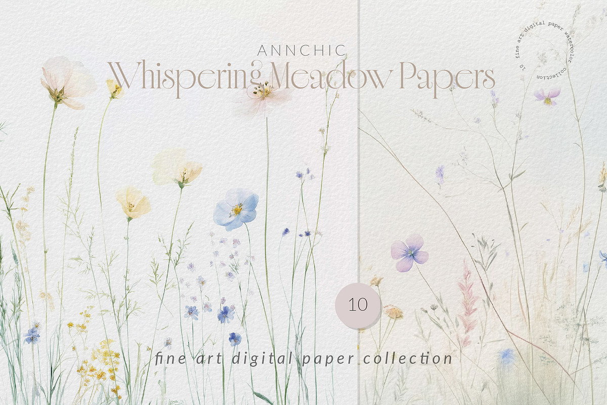 Wildflower Background Collection, a Background Graphic by Anna Sokol (Photo 1 of 7)