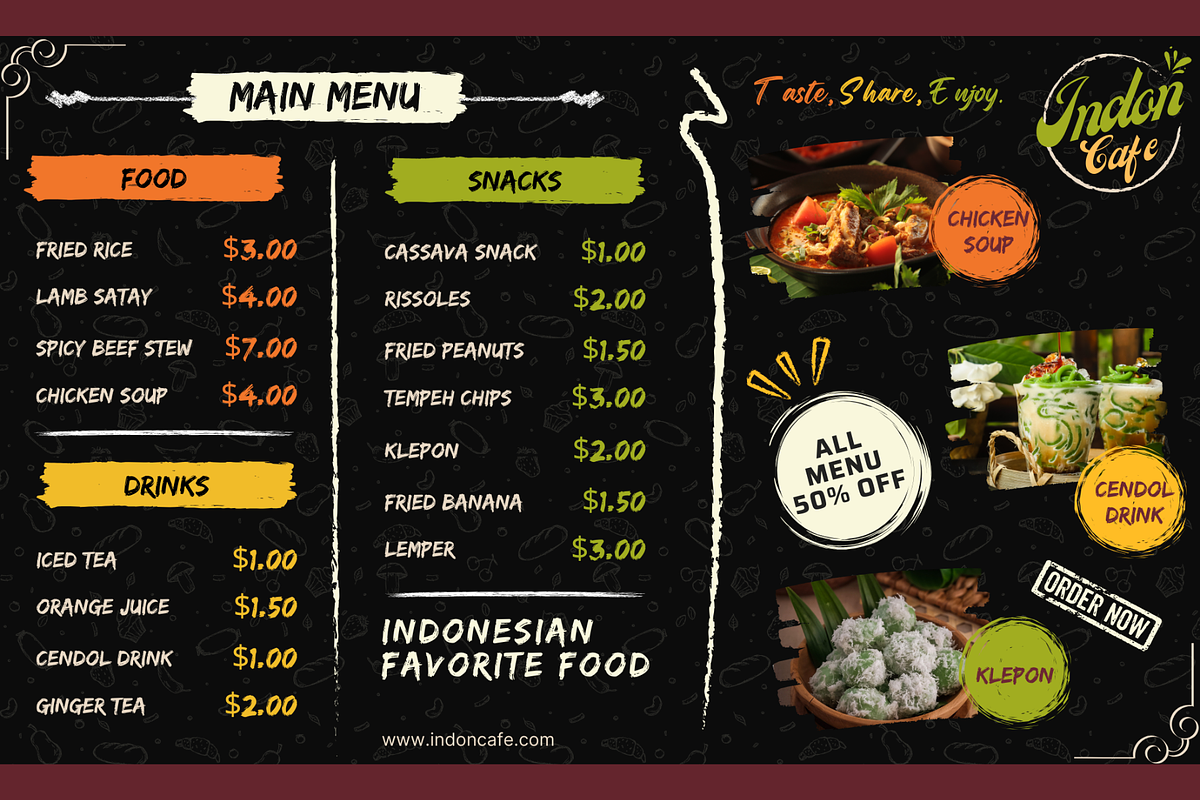 Elegant Landscape Menu Template, a Brochure Template by judayartworks (Photo 16 of 21)