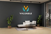 PSD Office Scene Modern Wall Mockup, a Product Mockup by Ayy (Thumbnail 3 of 17)