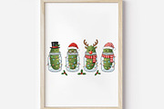 Christmas Pickles PNG, an Illustration by DreamArtGraphic (Thumbnail 2 of 5)