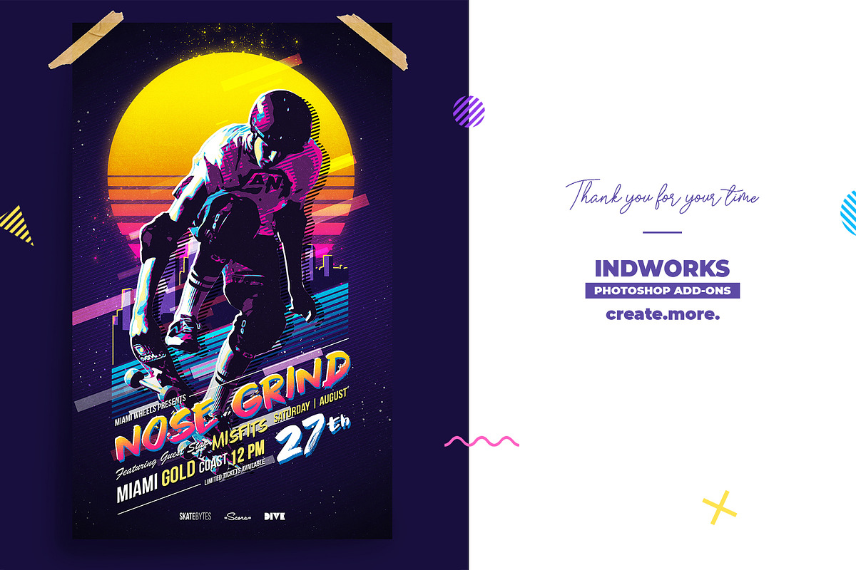 80s Retro Poster PS Action, an Action Add-On by IndWorks Design (Photo 9 of 10)