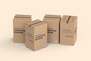 Vertical Cardboard Carton Box Mockup, a Packaging Mockup by zphotographystudio (Thumbnail 4 of 10)
