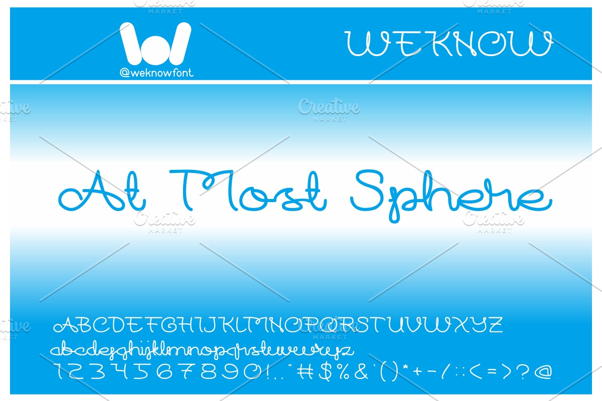At most sphere, a Script Font by weknow (Photo 3 of 5)