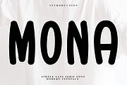 Mona, a Script Font by FreshTypeINK (Thumbnail 1 of 7)