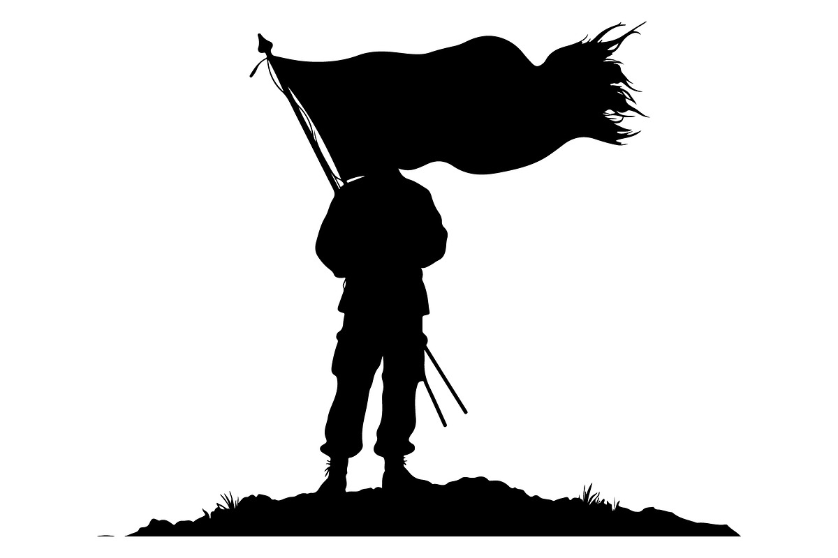 Combat Soldier Silhouettes Bundle, an Object Illustration by Gfx_Store (Photo 4 of 7)