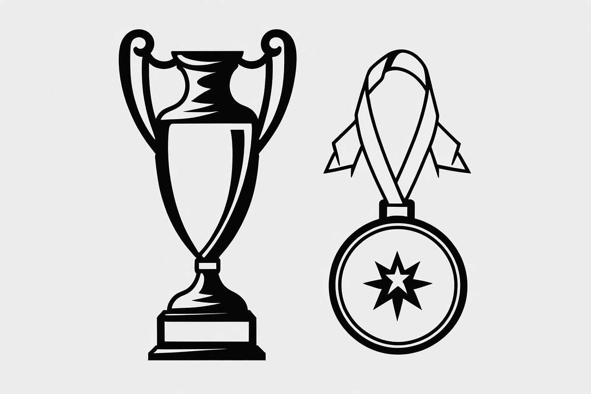Trophy and Prize Icon Bundle, an Illustration by BIPLOB EXPERT (Photo 6 of 7)
