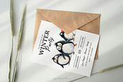 Penguin Clipart Graphics, an Animal Illustration by PaintPixelCo (Thumbnail 3 of 10)