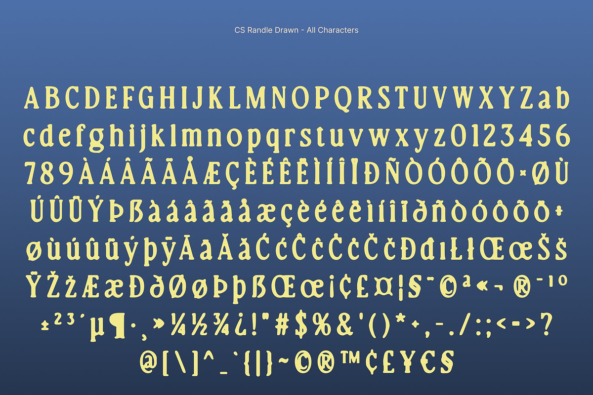 CS Randle Drawn, a Serif Font by Craft Supply Co. (Photo 8 of 8)