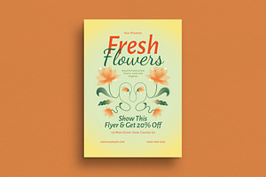 Flower Shop Promotion Flyer, a Flyer Template by Guuver