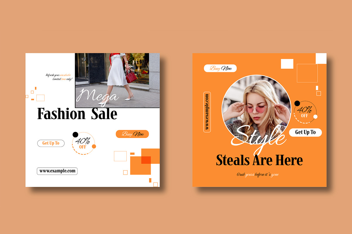 Seasonal Fashion Sale Social Media, a Social Media Template by MightyDesign (Photo 3 of 8)