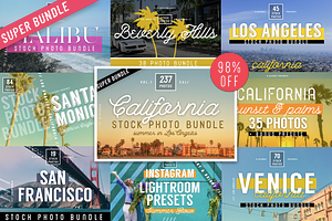 200+ California Stock Photo Bundle