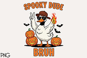 Retro Halloween Bundle PNG, Ghost, an Illustration by Black Bird Studio (Thumbnail 1 of 4)