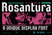 UT Rosantura : A Unique Display Font, a Sans Serif Font by Universitype (Thumbnail 1 of 10)