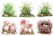 Watercolor Spring Green Grass Clipar, an Illustration by Daily.Designs (Thumbnail 3 of 8)