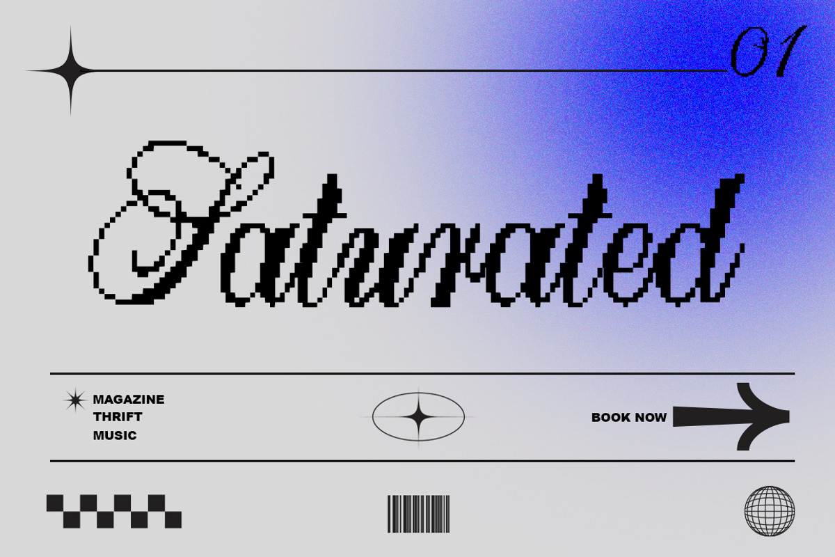 Larasati Pixelated, a Font by Angin Studio (Photo 6 of 9)