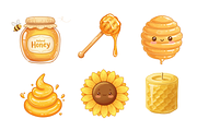 Watercolor Honey Bees Clipart, an Animal Illustration by BerryPieArt (Thumbnail 4 of 4)