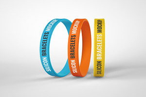 Silicone Bracelet Mockup Wristband