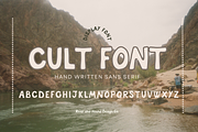 CULT FONT, a Handwritten Font by River and Hound Design Co (Thumbnail 1 of 8)