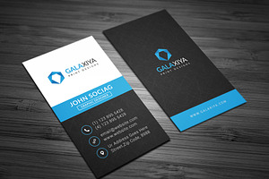 Modern Vertical Business Cards