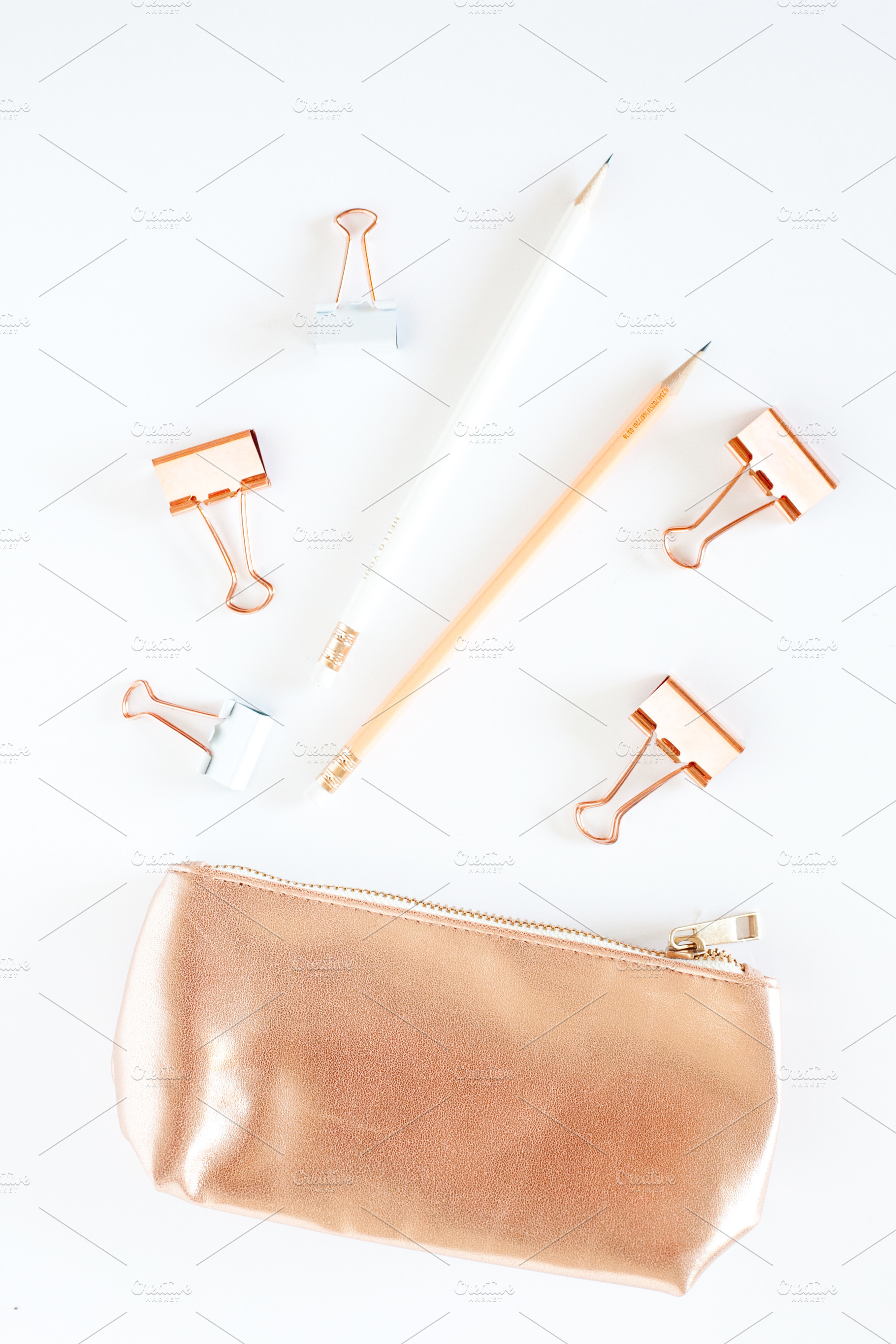 Rose Gold Desktop Stock Image 002, a Business Photo by Rosemary Watson | Stock
