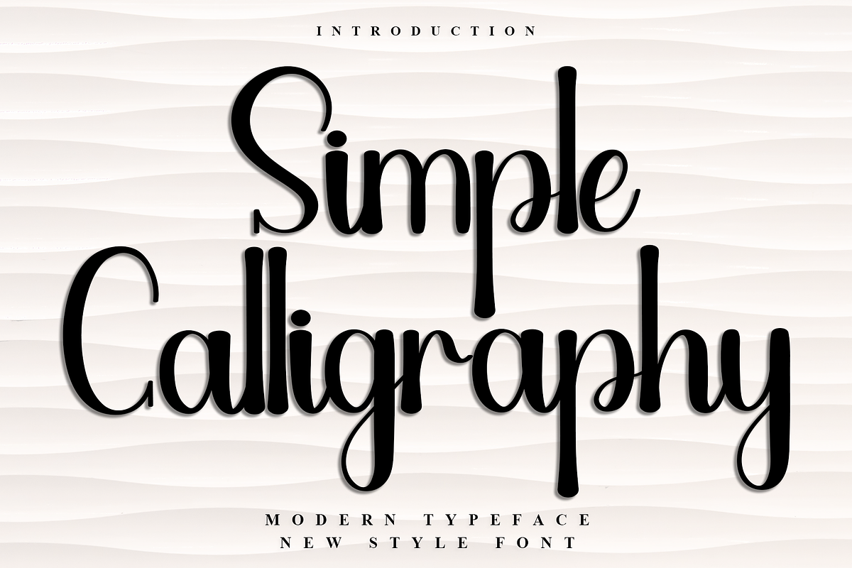 Simple Calligraphy, a Handwritten Font by InermediaSTUDIO (Photo 1 of 7)