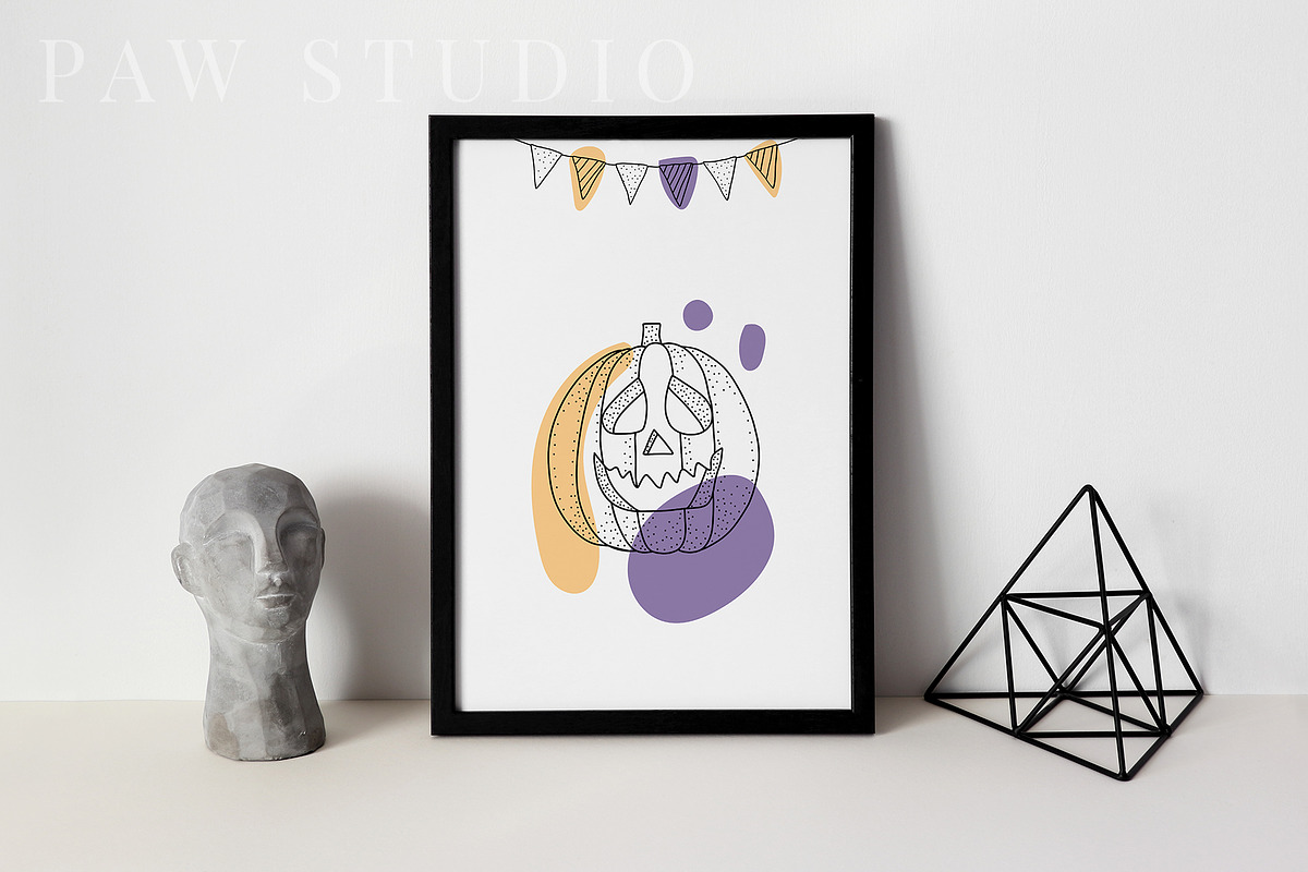 Halloween SVG Sign Spooky Bundle, an Illustration by PawGraphic (Photo 7 of 11)