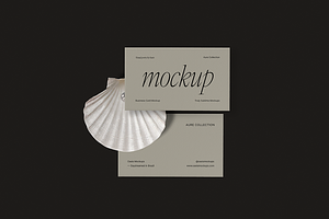 Elegant Business Card Mockup Scene