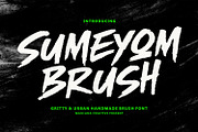 Sumeyom Gritty Urban Handmade Brush, a Handwritten Font by Maulana Creative (Thumbnail 1 of 7)