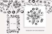 Vintage Cherry Blossom Vector Set, an Object Graphic by Yevheniia (Thumbnail 6 of 9)