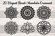 Elegant Floral Mandala Ornament, an Object Graphic by Creativeshirt (Thumbnail 1 of 12)