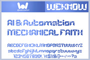 Autonomous Flight font, a Blackletter Font by weknow (Thumbnail 3 of 8)