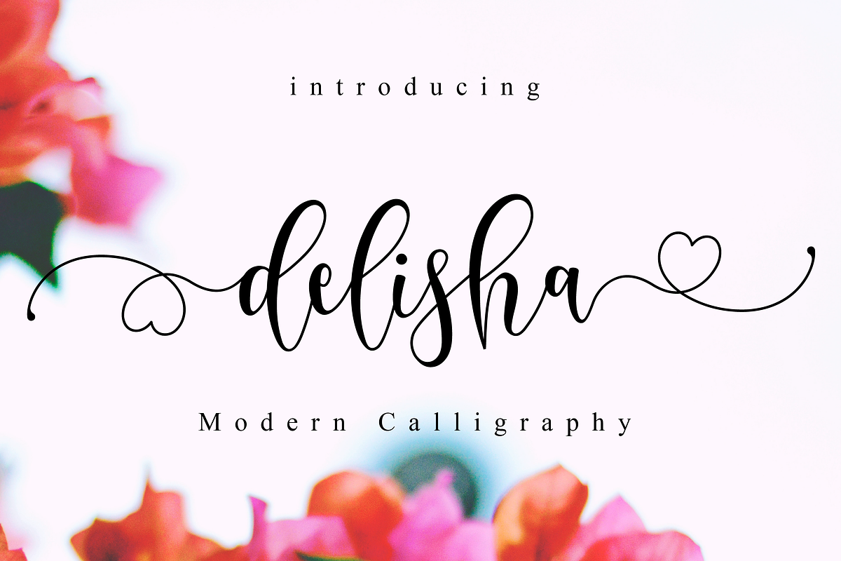 Delisha // Lovely Script Font