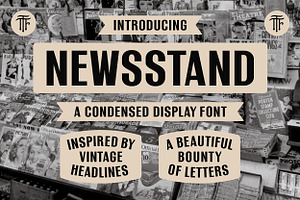 Newsstand - A Classic Vintage Font