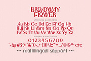 Broadway Flower Sans Serif Ligatures, a Sans Serif Font by Airotype (Thumbnail 11 of 13)