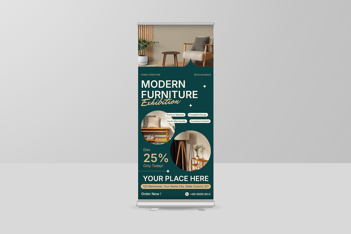 Home Interior Roll Up Banner, a Print Template by Annora Studio (Photo 6 of 6)