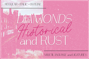 Diamond's And Rust FONT DUO FAMILY